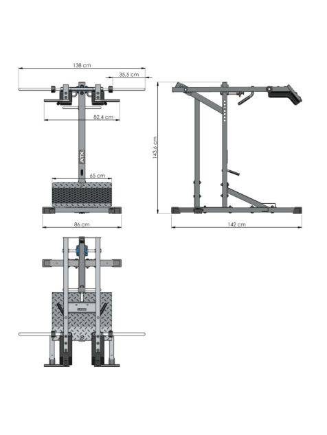 Atx leverage squat sale