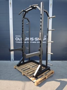 EXF Fitness Olympic Half Rack - Black